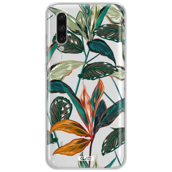 Colorful Tropical Leaves Xiaomi Mi 9 Lite Clear Tpu Case