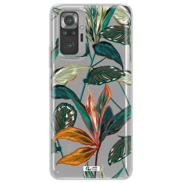 Colorful Tropical Leaves Xiaomi Note 10 Pro Clear TPU Case