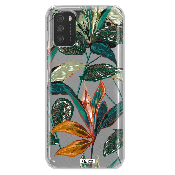 Colorful Tropical Leaves Xiaomi Poco M3 Clear TPU Case