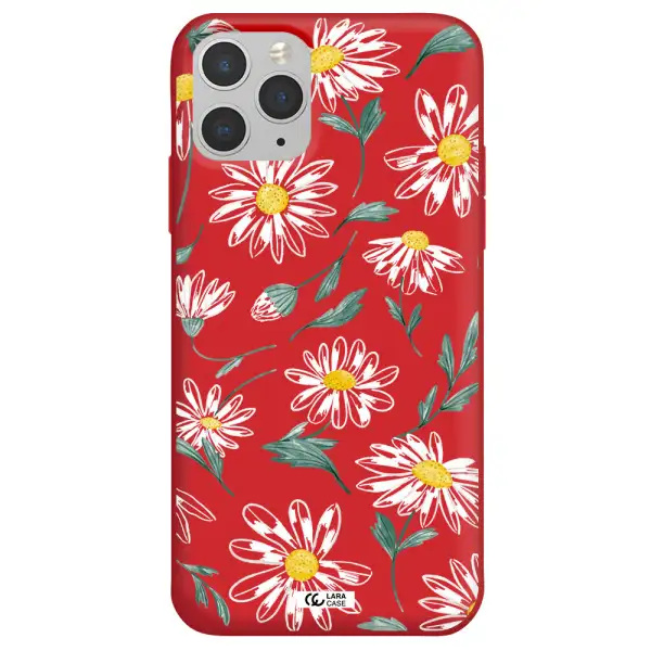 Papatia With Stem Apple iPhone 11 pro max Silicone Imperial Red Case
