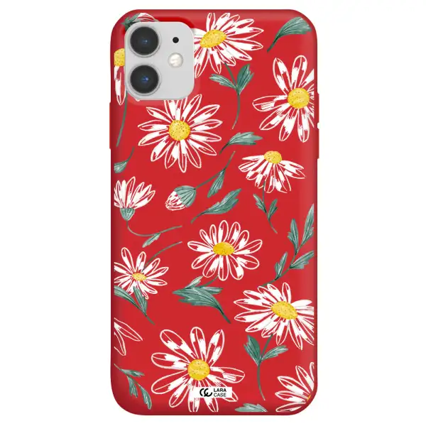 Papatia With Stem Apple iPhone 11 Silicone Imperial Red Case