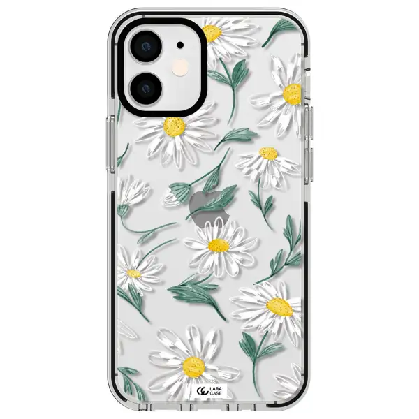 Papatia With Stem Apple iPhone 12 mini impact black border Case