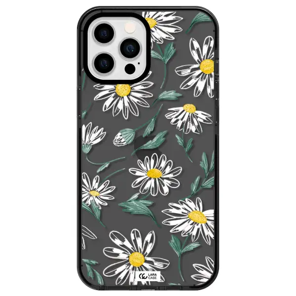 Papatia With Stem Apple iPhone 12 pro max impact Smoke Black Case