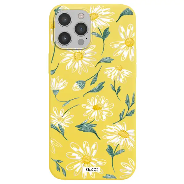 Papatia With Stem Apple iPhone 12 pro max Silicone canary yellow Case