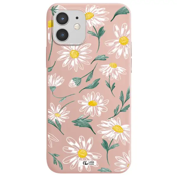 Papatia With Stem Apple iPhone 12 Silicone pastel pink Case