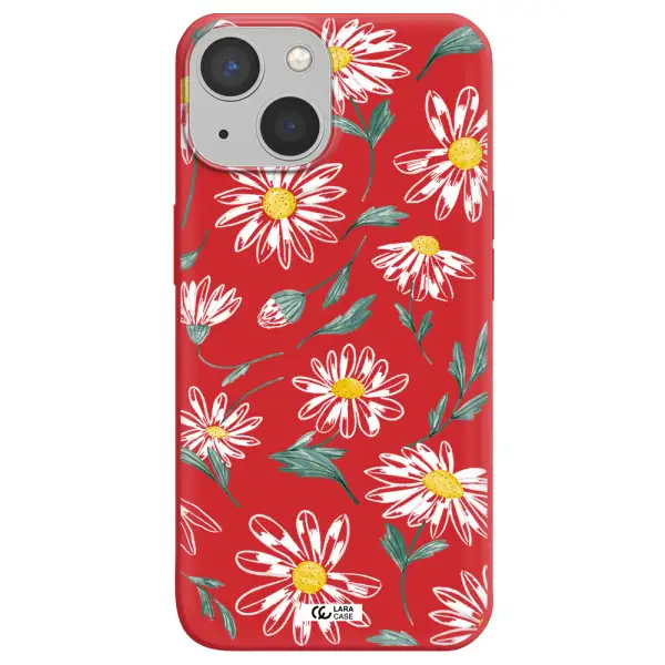 Papatia With Stem Apple iPhone 13 mini Silicone Imperial Red Case