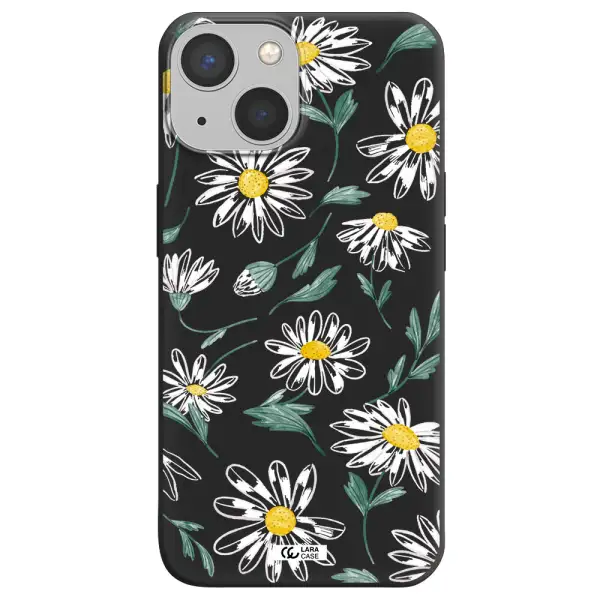 Papatia With Stem Apple iPhone 13 Silicone black Case