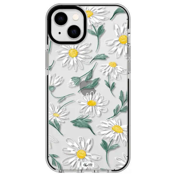 Papatia With Stem Apple iPhone 14 plus impact black border Case