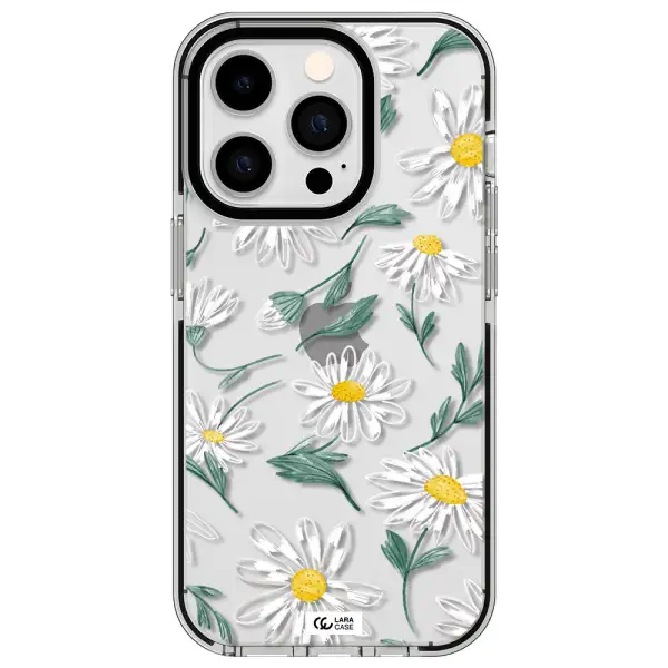 Papatia With Stem Apple iPhone 14 pro impact black border Case