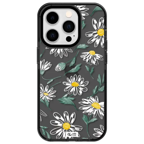 Papatia With Stem Apple iPhone 14 pro impact Smoke Black Case