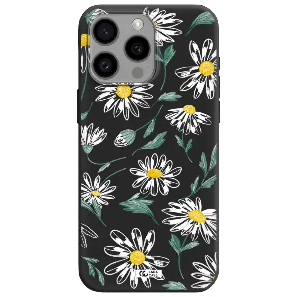 Papatia With Stem Apple Iphone 15 Pro max Silicone black Case