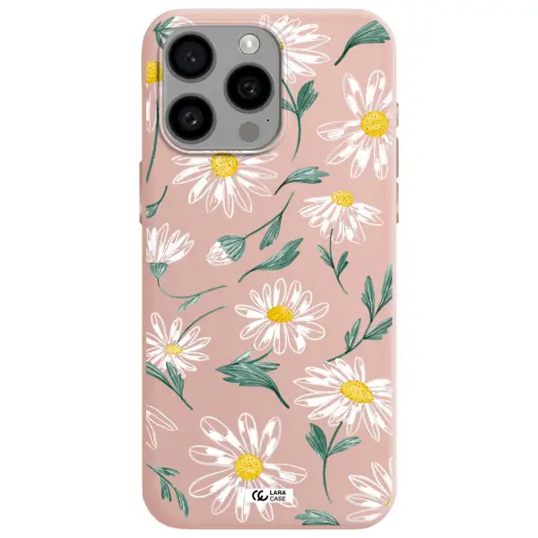 Papatia With Stem Apple Iphone 15 Pro max Silicone pastel pink Case