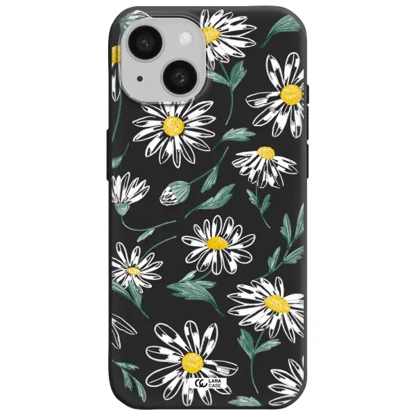 Papatia With Stem Apple iPhone 15 Silicone black Case