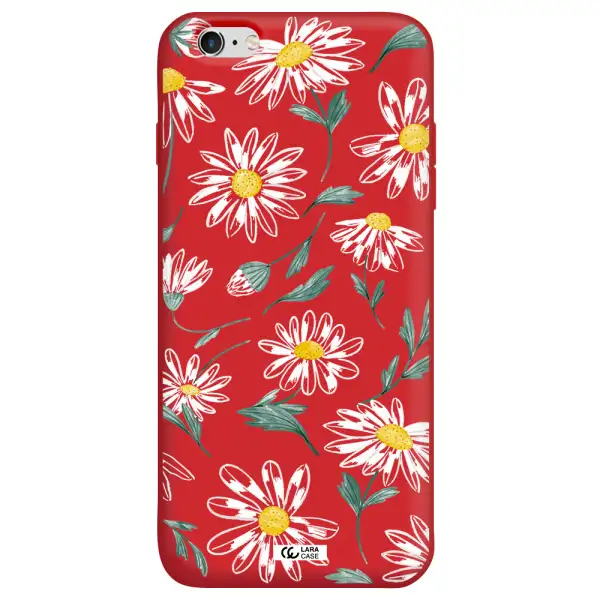 Papatia With Stem Apple iPhone 6S Silicone Imperial Red Case