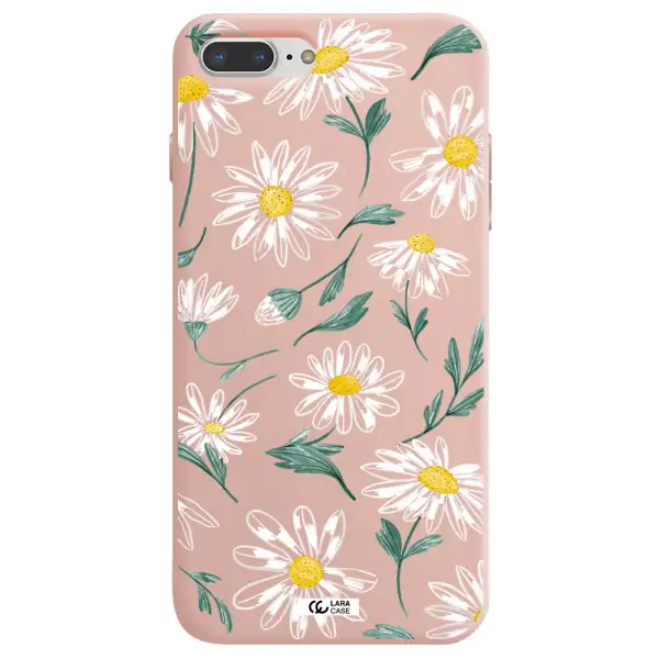Papatia With Stem Apple iPhone 7 plus Silicone pastel pink Case