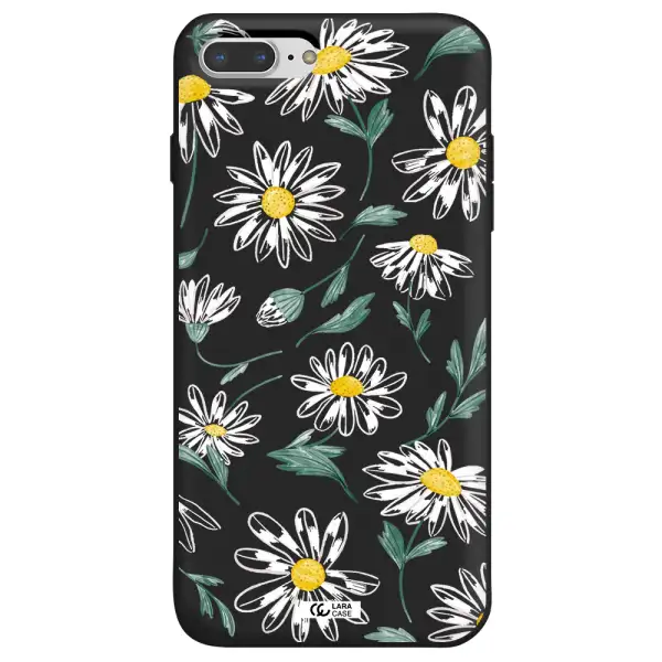 Papatia With Stem Apple iPhone 8 plus Silicone black Case