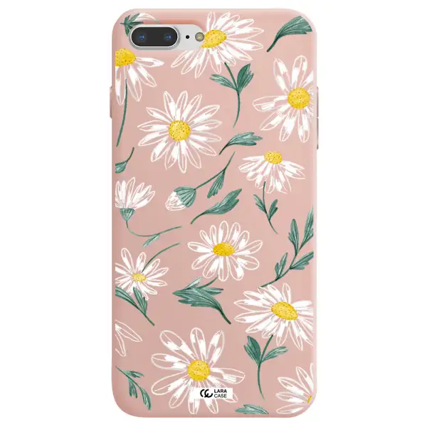Papatia With Stem Apple iPhone 8 plus Silicone pastel pink Case