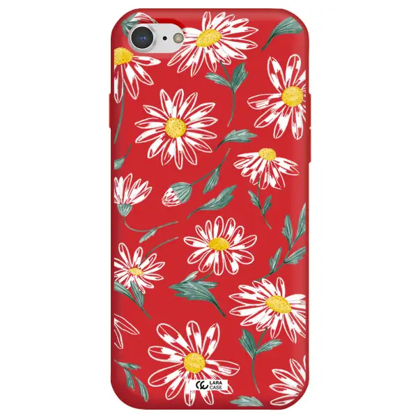 Papatia With Stem Apple iPhone 8 Silicone Imperial Red Case