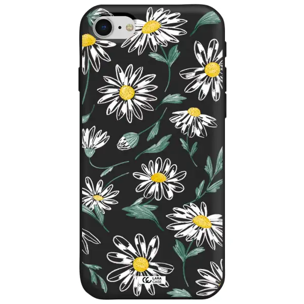 Papatia With Stem Apple iPhone se 2020 Silicone black Case