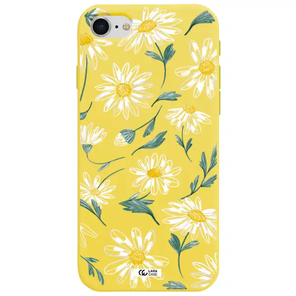 Papatia With Stem Apple iPhone se 2020 Silicone canary yellow Case