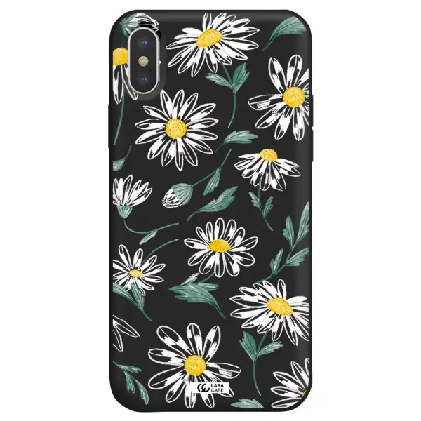 Papatia With Stem Apple iPhone X Silicone black Case