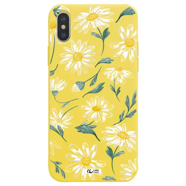 Papatia With Stem Apple iPhone XS Silicone canary yellow Case