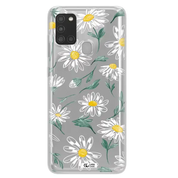 Papatia With Stem Samsung A21S Clear TPU Case
