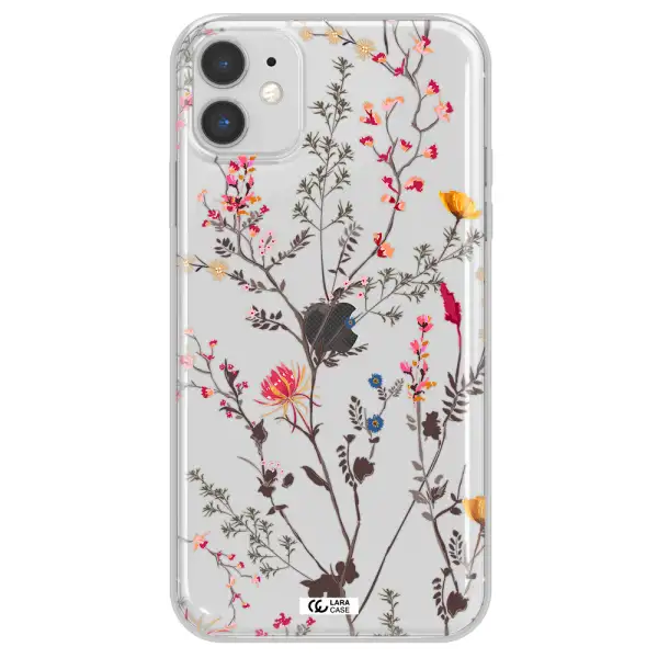 Miniature Flower Apple iPhone 11 Clear TPU Case