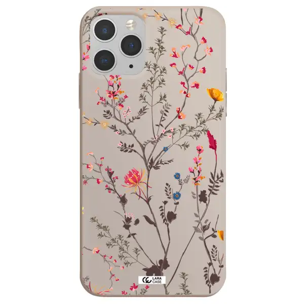 Miniature Flower Apple iPhone 11 pro Silicone Stone Case