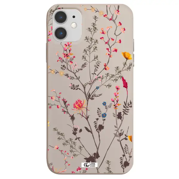 Miniature Flower Apple iPhone 11 Silicone Stone Case