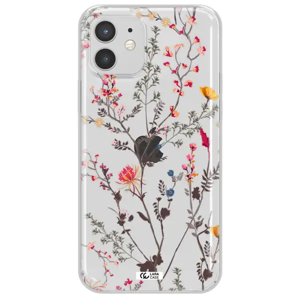 Miniature Flower Apple iPhone 12 mini Clear TPU Case
