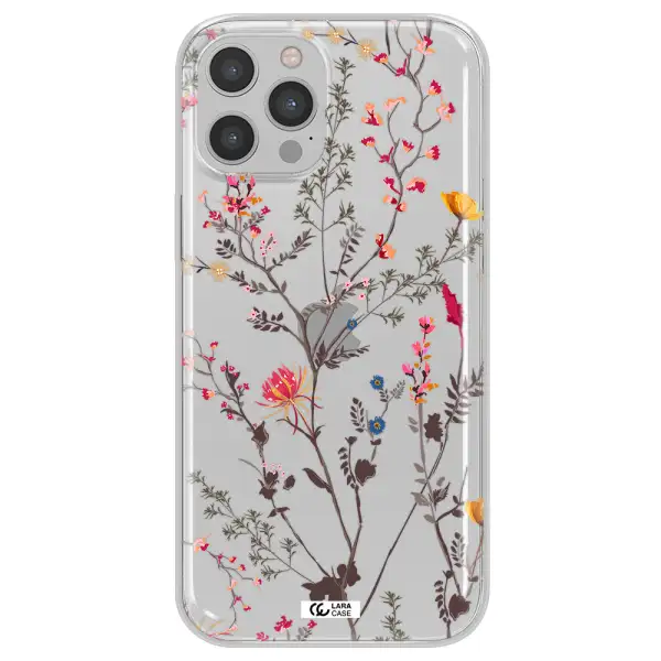 Miniature Flower Apple iPhone 12 pro max Clear TPU Case