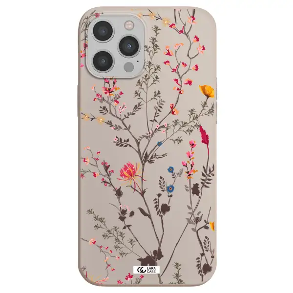 Miniature Flower Apple iPhone 12 pro Silicone Stone Case