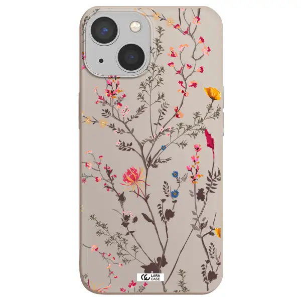 Miniature Flower Apple iPhone 13 mini Silicone Stone Case