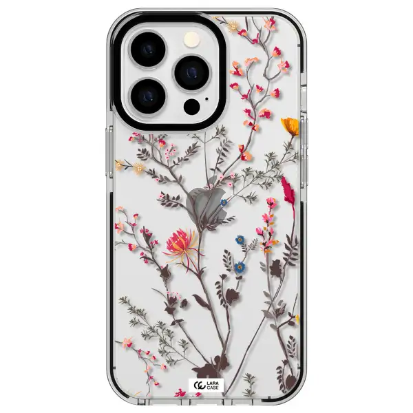 Miniature Flower Apple iPhone 13 Pro impact black border Case
