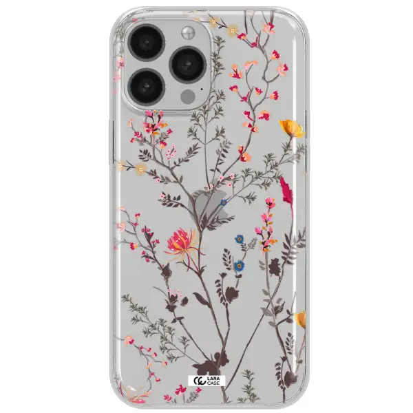 Miniature Flower Apple iPhone 13 Pro Max Clear TPU Case