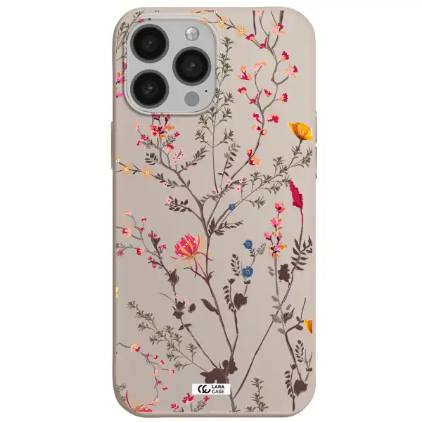 Miniature Flower Apple iPhone 13 Pro Max Silicone Stone Case
