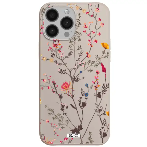 Miniature Flower Apple iPhone 13 Pro Silicone Stone Case