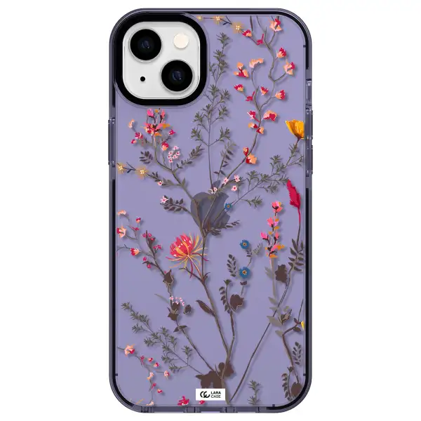 Miniature Flower Apple iPhone 14 plus impact Lilac Case