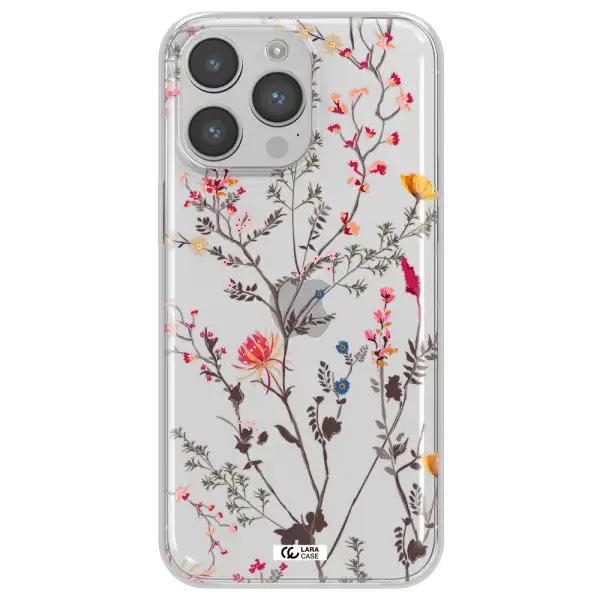 Miniature Flower Apple iPhone 14 pro Clear TPU Case