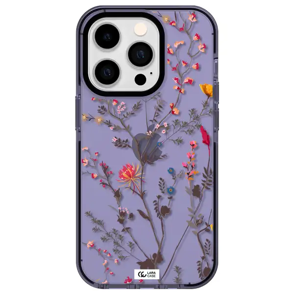 Miniature Flower Apple iPhone 14 pro impact Lilac Case