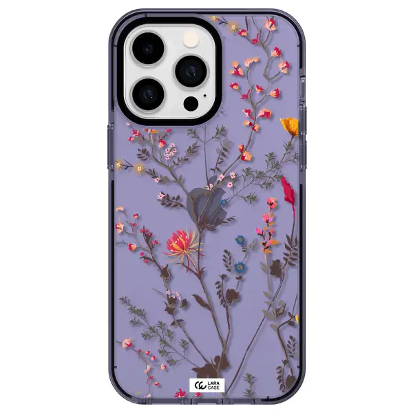Miniature Flower Apple iPhone 14 pro max impact Lilac Case