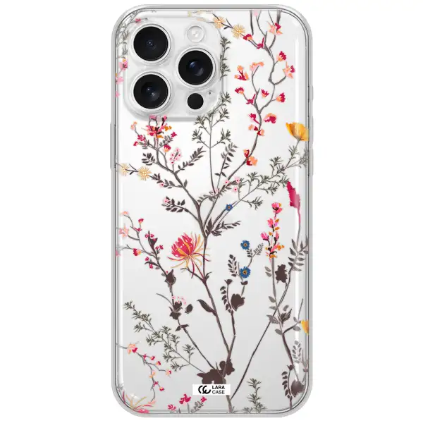 Miniature Flower Apple Iphone 16 Pro Max Clear Tpu Case