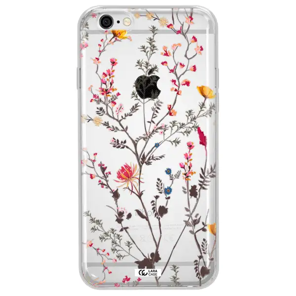 Miniature Flower Apple iPhone 6 plus Clear TPU Case