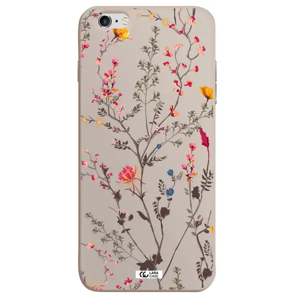 Miniature Flower Apple iPhone 6 plus Silicone Stone Case