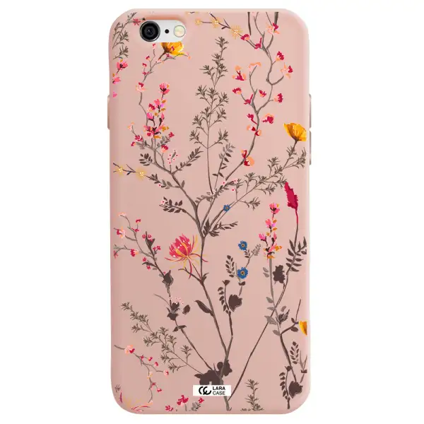 Miniature Flower Apple iPhone 6 Silicone pastel pink Case