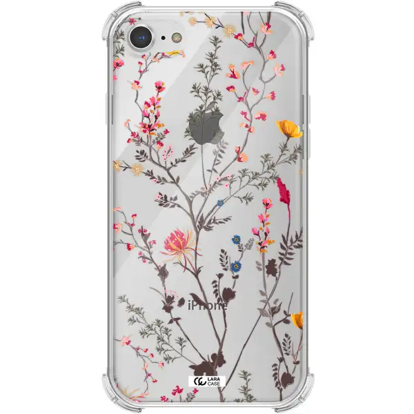Miniature Flower Apple iPhone 8 Clear PC Case