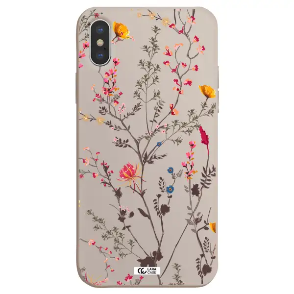 Miniature Flower Apple iPhone X Silicone Stone Case