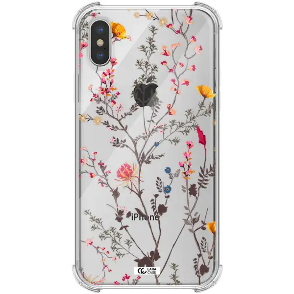 Miniature Flower Apple iPhone XS Clear PC Case