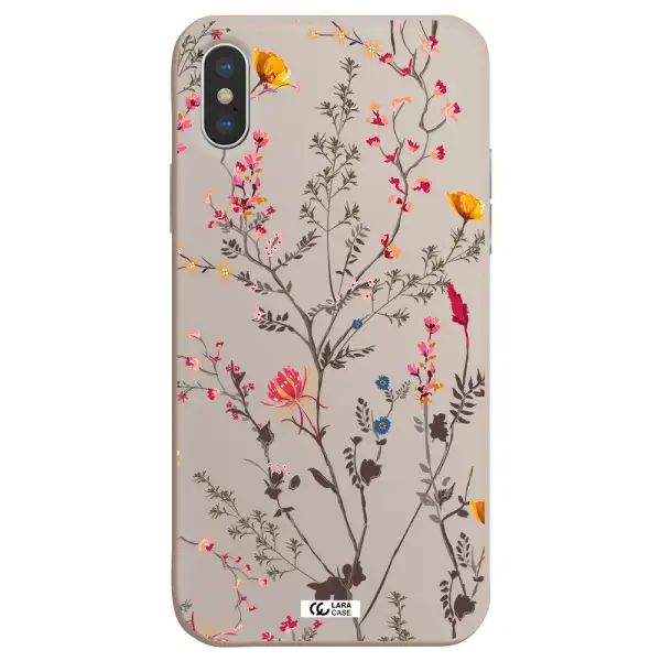 Miniature Flower Apple iPhone XS Silicone Stone Case